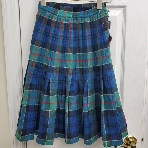 Vintage Skirt Kilt Plaid Tartan Scottish Dark Academia Collegiate Schoolgirl 90s - Picture 7 of 13